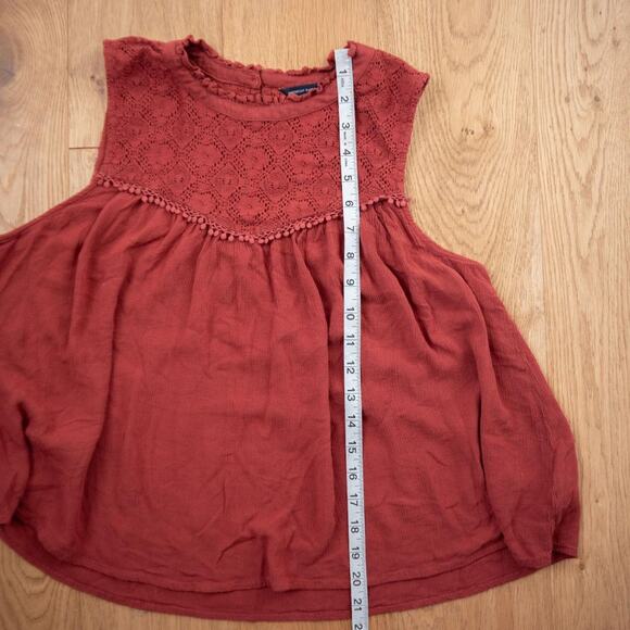 Maroon Boho American Eagle Blouse - Picture 6 of 7